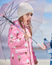 Pink Raincoat With Cones That Change Color Upon Contact With Water - G30W49_062