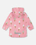 Pink Raincoat With Cones That Change Color Upon Contact With Water - G30W49_062