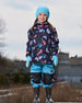 3-In-1 Mid-Season Outerwear Set With Printed Jacket Light Blue And Multicolored Butterflies - G30W54_447