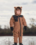 Baby One-Piece Sherpa Mid-Season Outerwear Tan And Black - G30W67_907