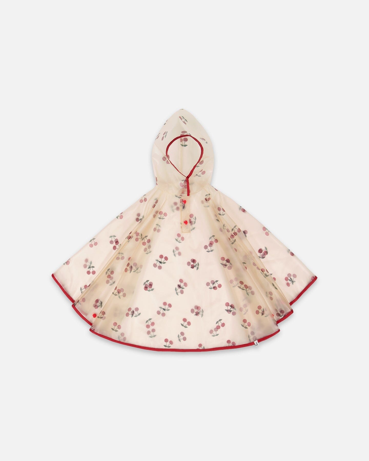 Red Cherry Printed Rain Cape - G30W99_086