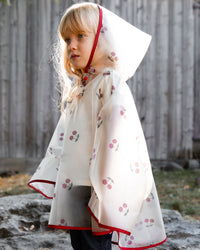 Red Cherry Printed Rain Cape - G30W99_086