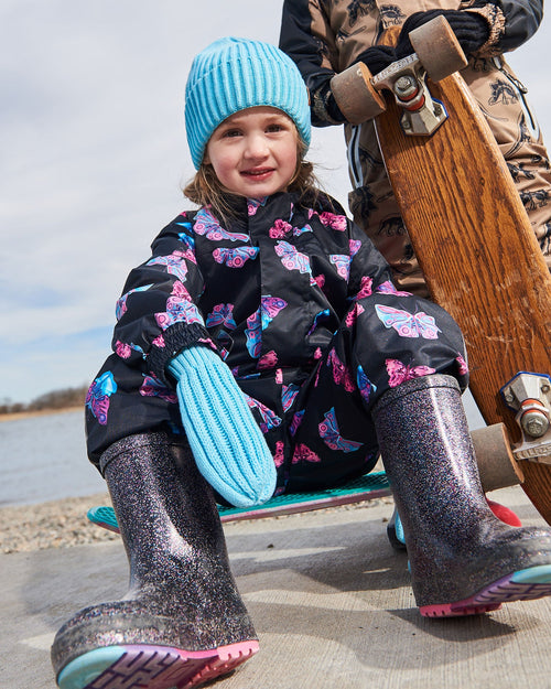 Rain Boots Black With Glitter - G30WB10_000