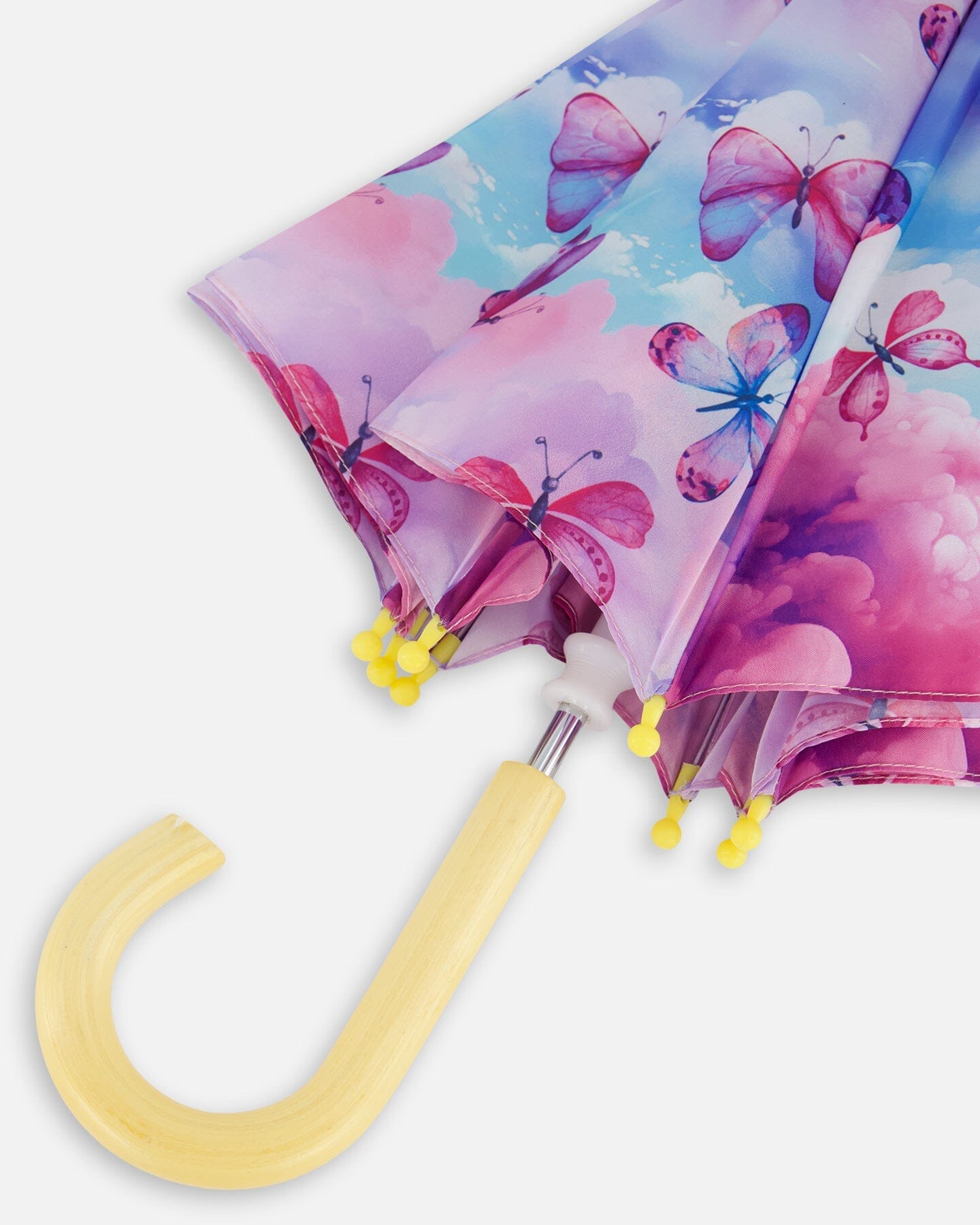 Printed Umbrella Butterflies On Multicolored Background - G30WPR_009