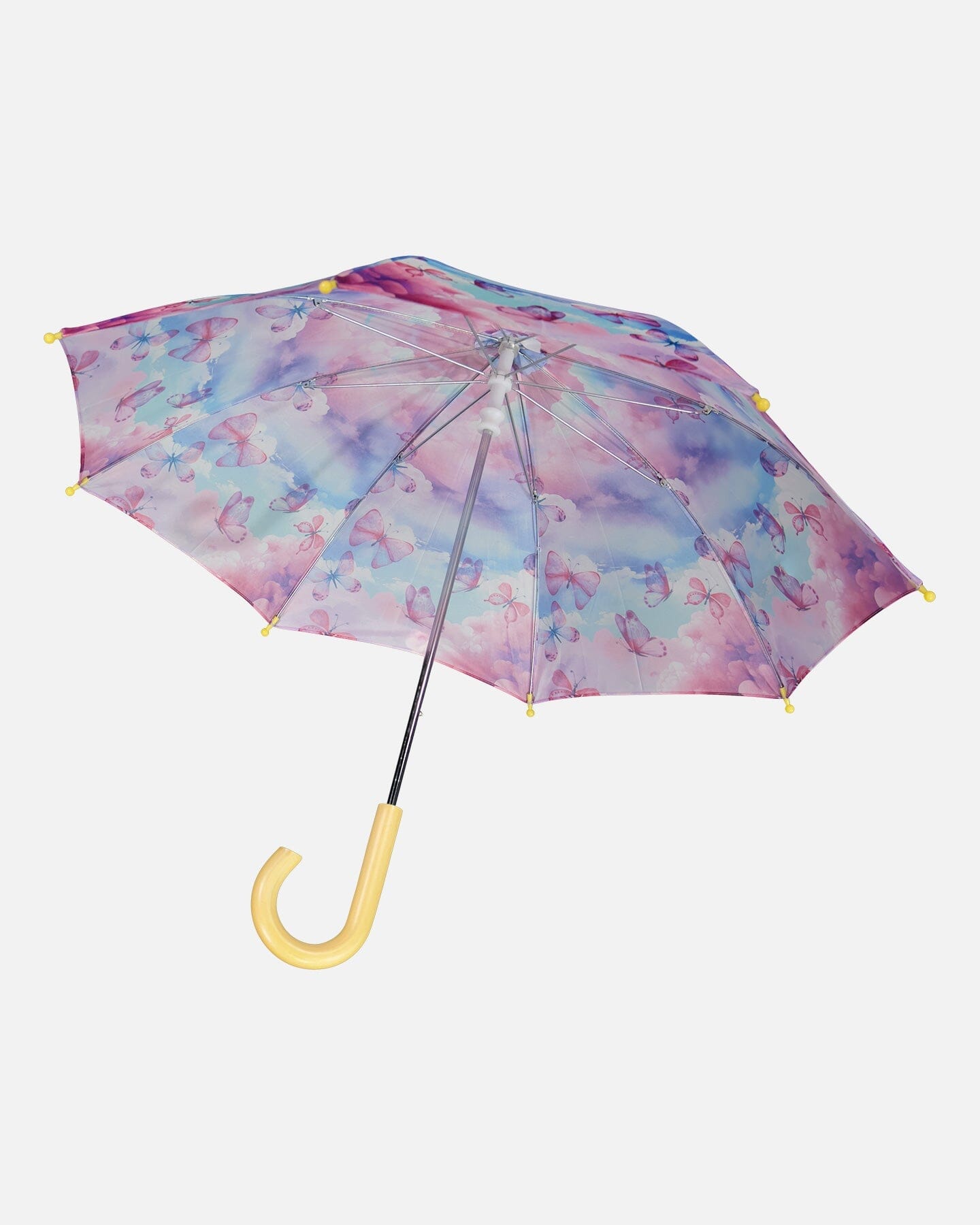 Printed Umbrella Butterflies On Multicolored Background - G30WPR_009