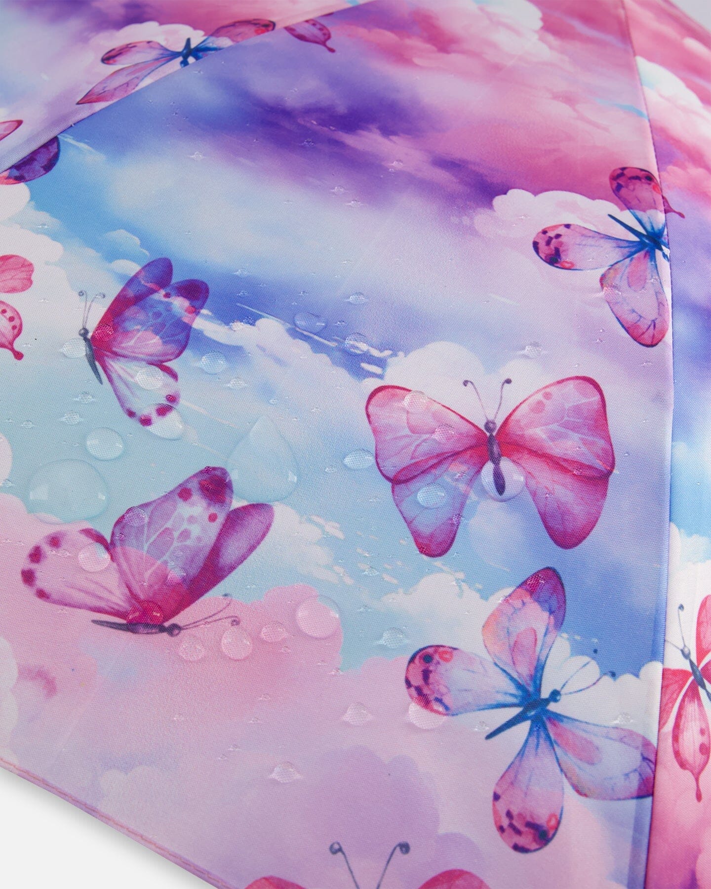 Printed Umbrella Butterflies On Multicolored Background - G30WPR_009