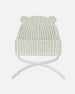 Baby Knit Hat With Strings Off-White - G30WT23_106