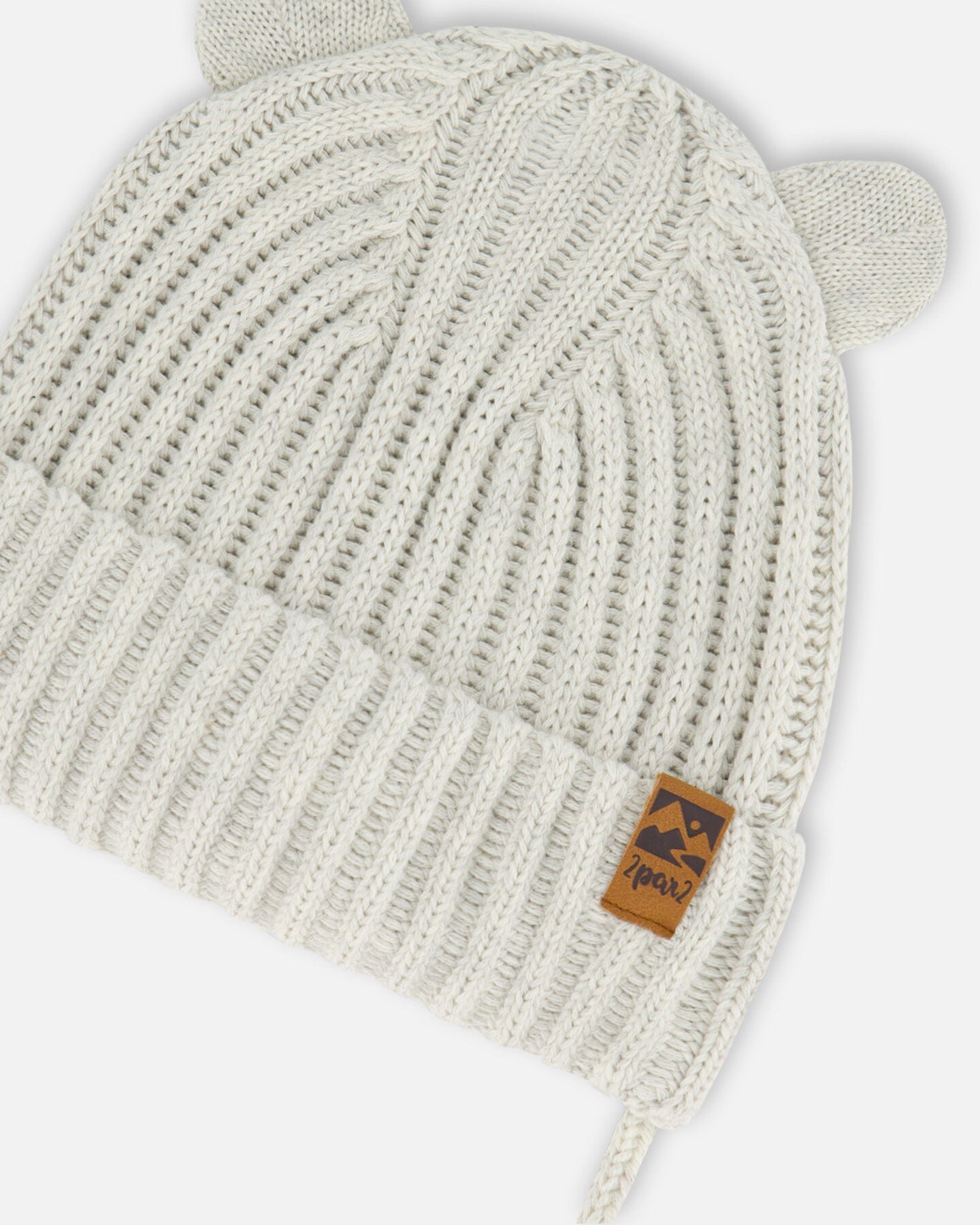 Baby Knit Hat With Strings Off-White - G30WT23_106