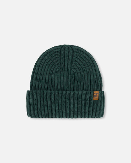 Cuffed Knit Hat Forest Green - G30WT24_394