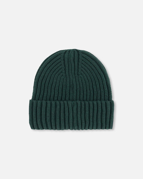 Cuffed Knit Hat Forest Green - G30WT24_394