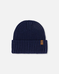 Cuffed Knit Hat Navy Blue - G30WT24_479