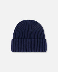 Cuffed Knit Hat Navy Blue - G30WT24_479