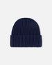 Cuffed Knit Hat Navy Blue - G30WT24_479