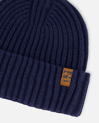 Cuffed Knit Hat Navy Blue - G30WT24_479