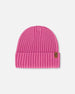 Cuffed Knit Hat Vibrant Pink - G30WT24_568