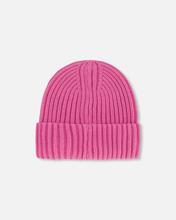 Cuffed Knit Hat Vibrant Pink - G30WT24_568