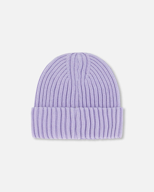 Cuffed Knit Hat Lilac - G30WT24_571