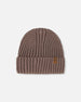 Cuffed Knit Hat Taupe - G30WT24_907