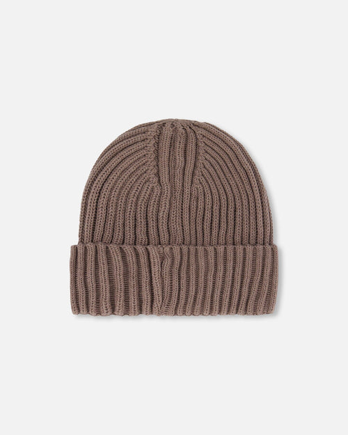 Cuffed Knit Hat Taupe - G30WT24_907