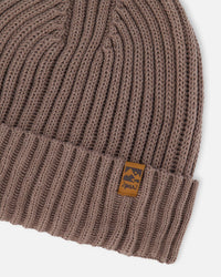 Cuffed Knit Hat Taupe - G30WT24_907