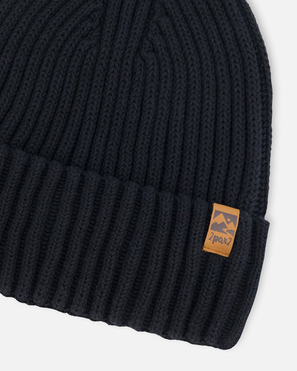 Cuffed Knit Hat Black - G30WT24_999