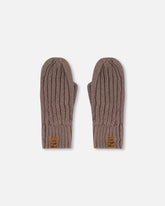 Knit Mittens Taupe