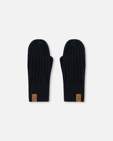 Knit Mittens Black