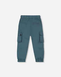 Parachute Cargo Pocket Jogger Pants Dark Teal - G30YB20_465