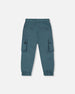 Parachute Cargo Pocket Jogger Pants Dark Teal - G30YB20_465