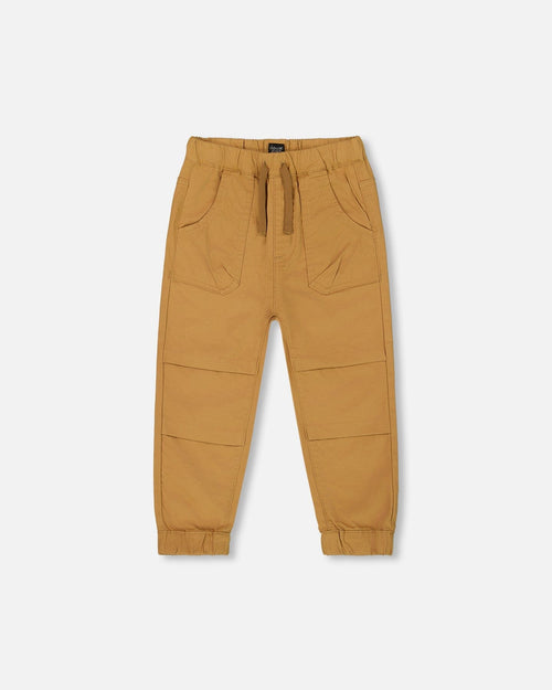 Stretch Twill Jogger Pant Tan - G30YB21_160