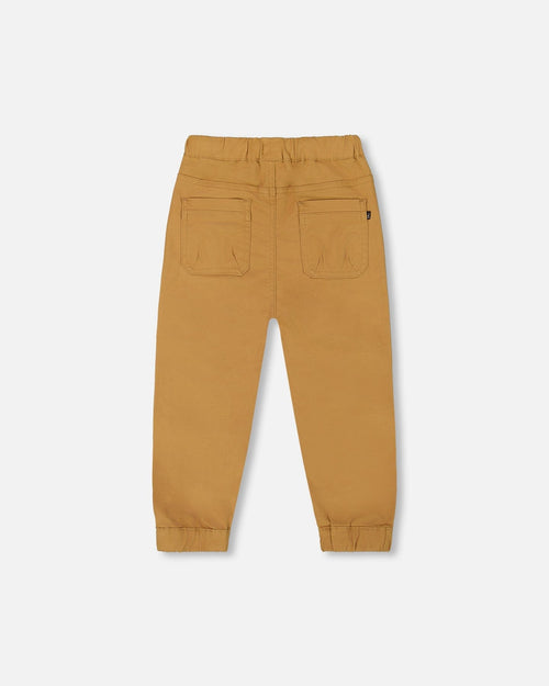 Stretch Twill Jogger Pant Tan - G30YB21_160