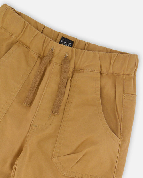 Stretch Twill Jogger Pant Tan - G30YB21_160