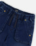 French Terry Denim Jogger Pant Dark Denim Blue - G30YB22_123