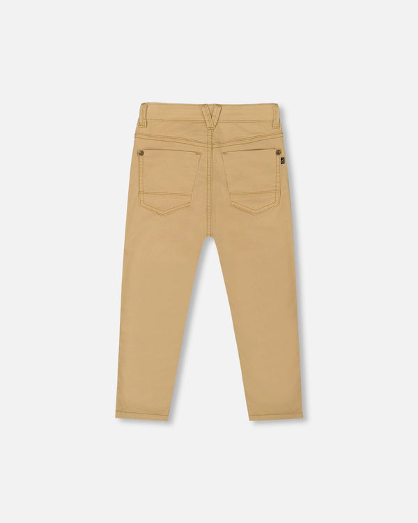 Stretch Twill Pants Light Golden Beige - G30YB24_181