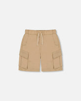 Parachute Cargo Pocket Shorts Light Beige