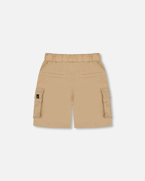 Parachute Cargo Pocket Shorts Light Beige - G30YB26_181