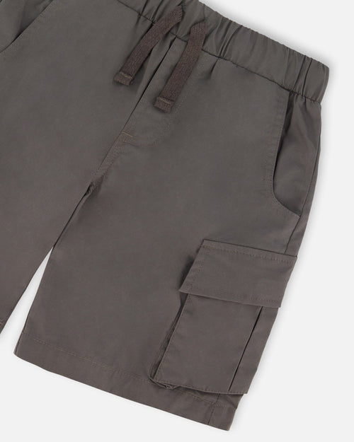 Parachute Cargo Pocket Shorts Dark Gray - G30YB26_901