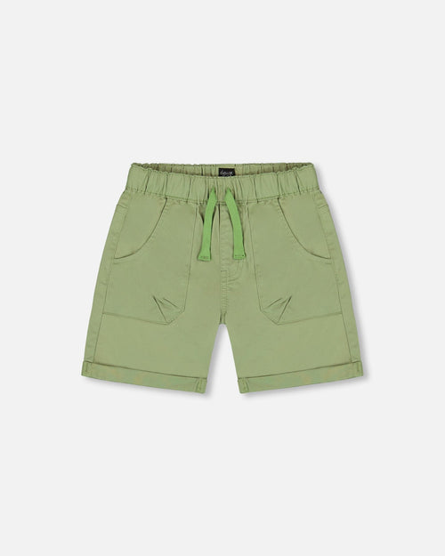 Stretch Twill Short Green - G30YB27_297