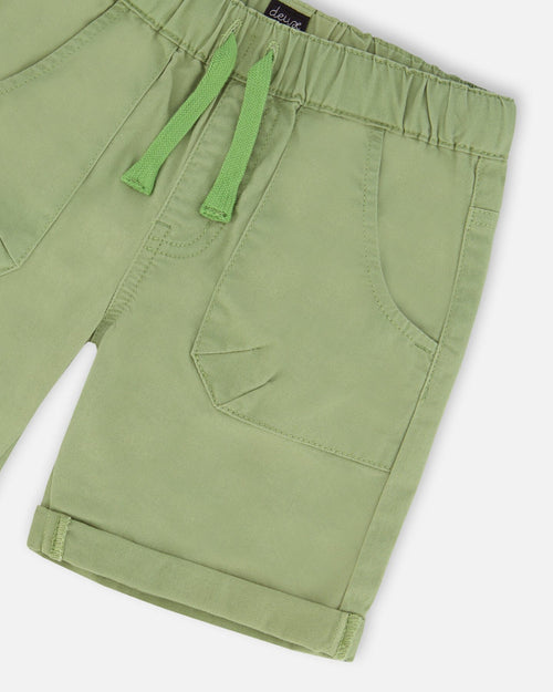 Stretch Twill Short Green - G30YB27_297