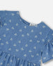 Printed Chambray Dress Blue And White Cherries - G30YG91_052