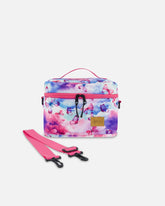 Lunch Box Butterflies On Multicolored And Vibrant Pink Background