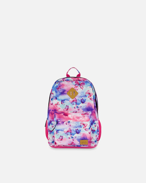 Backpack Butterflies On Multicolored And Vibrant Pink Background - G30ZSD_009