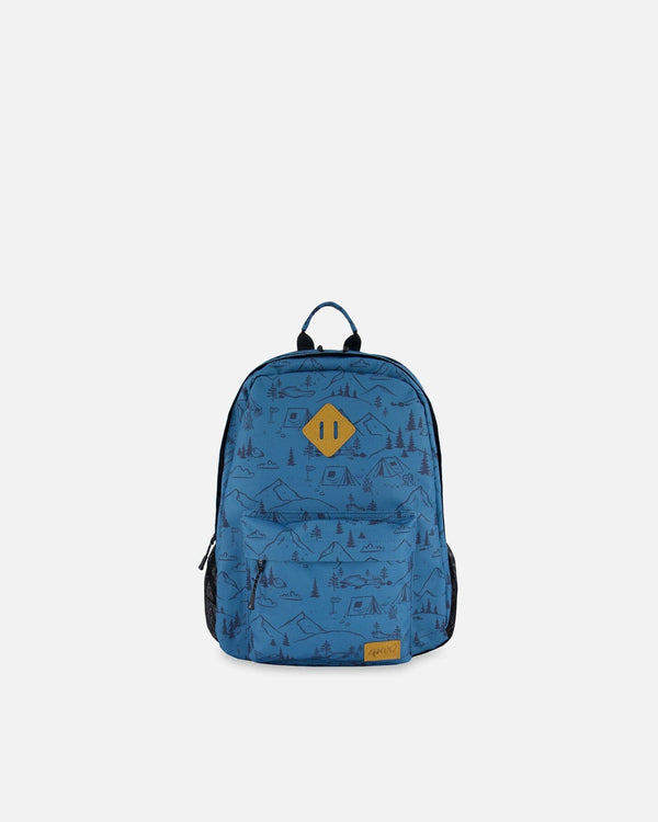 Backpack Blue Camping Print - G30ZSD_021