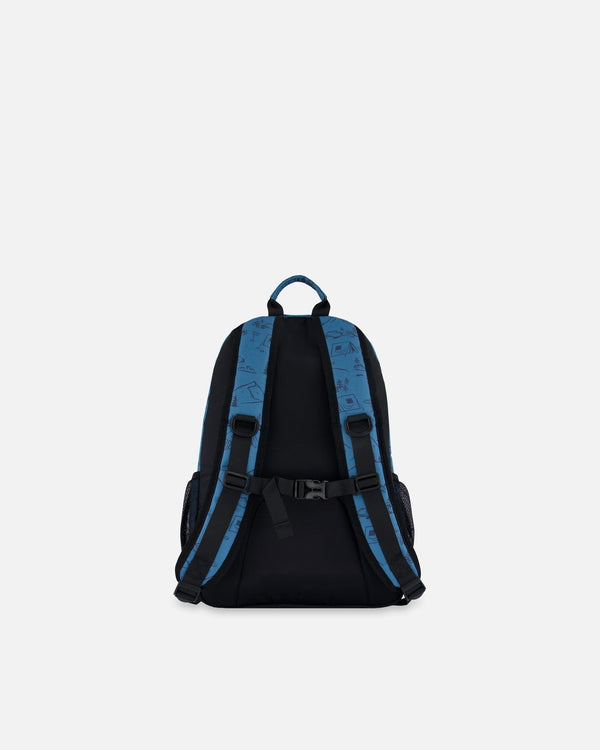 Backpack Blue Camping Print - G30ZSD_021