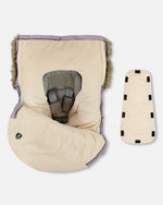 Bunting Bag Designed For Car Seat And Stroller Purple Gray - H10A401_591