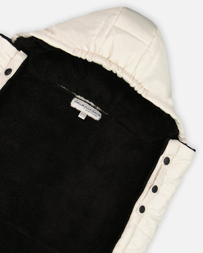 3-In-1 Multifunction Cover For Car Seat, Stroller, And Baby Carrier In Off-White - H10A403_165