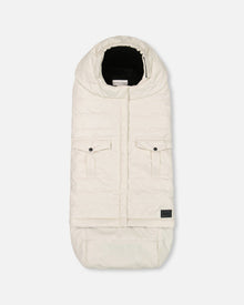 Evolutive Baby Footmuff Designed For Car Seat And Stroller Off-White - H10A405_165