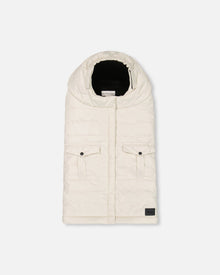 Evolutive Baby Footmuff Designed For Car Seat And Stroller Off-White - H10A405_165