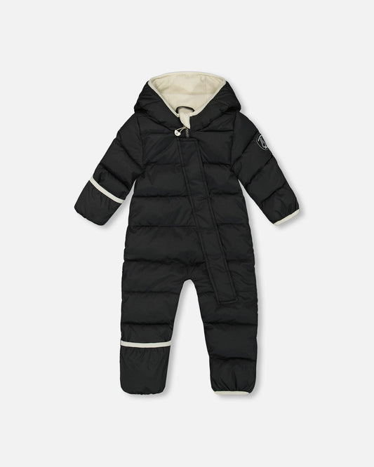 One-Piece Baby Cloud Compressible Snowsuit Designed For Car Seat Black - H10B700_999