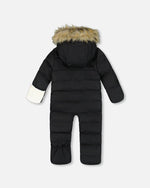 One-Piece Baby Snug Snowsuit Designed For Car Seat Black - H10B701_999